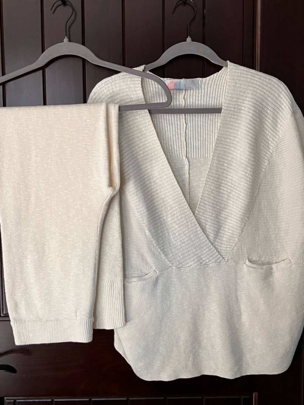 2 PC. Free People | FP BEACH | Oversized Sleeveless & Pants Matching Beach Set